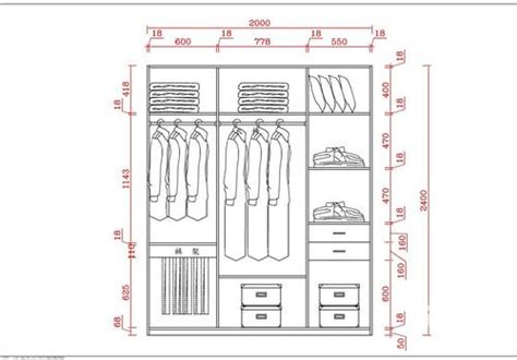 衣櫃尺寸表